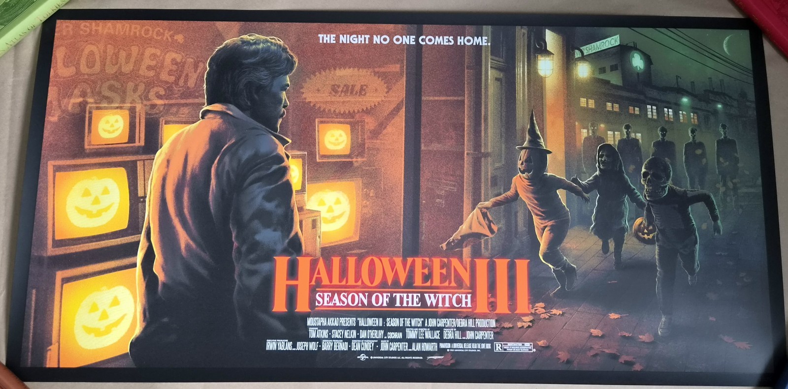 Halloween 3 III by Juan Ramos BNG Screen Print Mondo 36x18 Movie Poster Halloween 3 III by Juan Ramos BNG Screen Print Mondo 36x18 Movie Poster