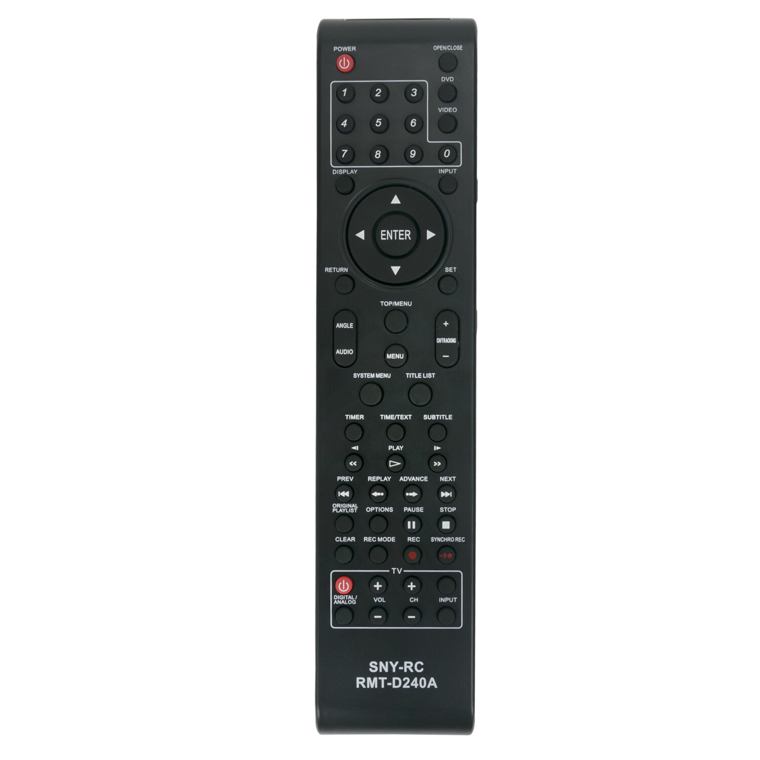 New RMT-D240A Replace Remote for Sony VCR RDR-VX525 RDR-VX555 RDRVXD655 SDRVX52