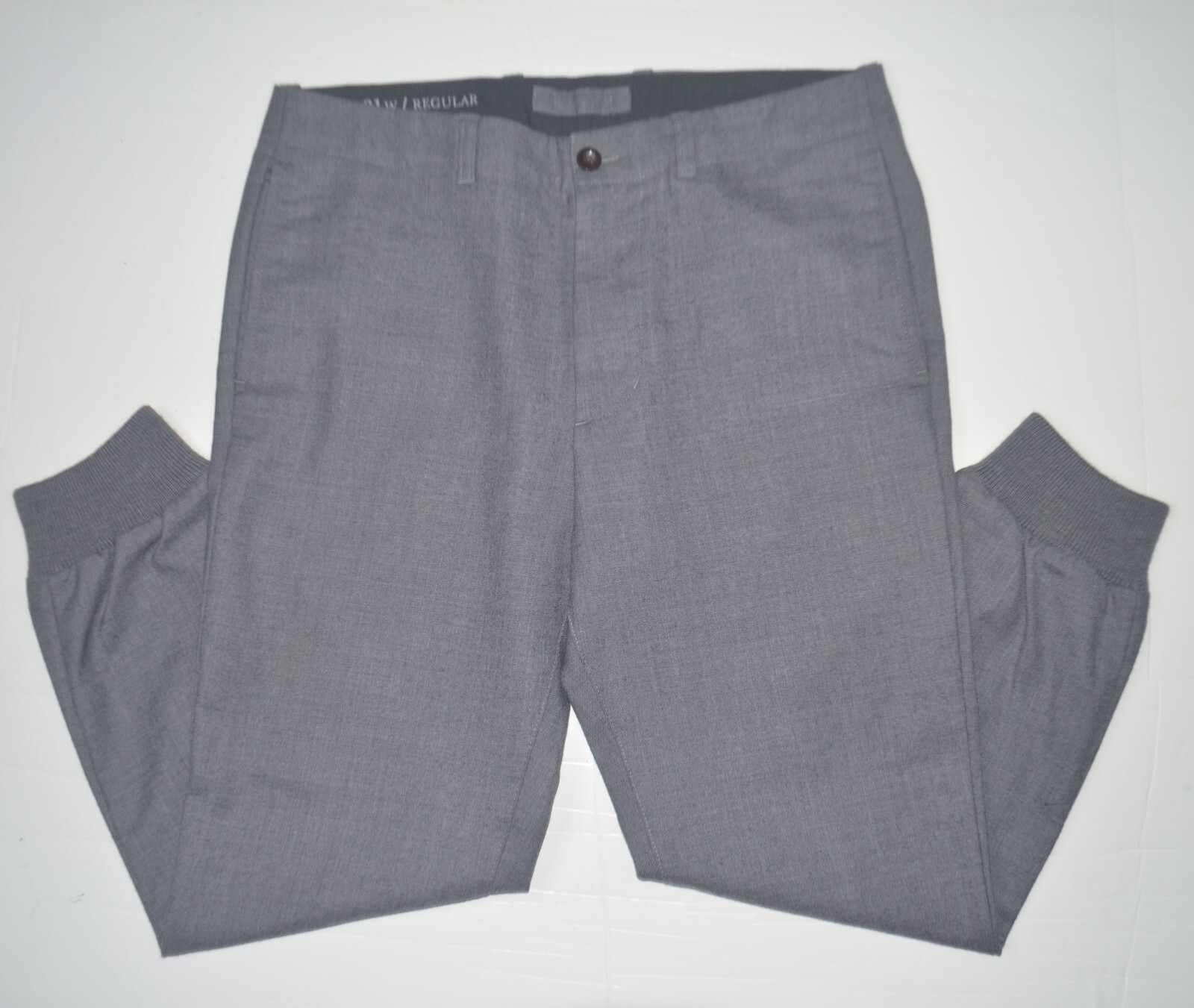 Mint J CREW 100% Wool Flannel Gray Flat Front Dress Jogger Pants Sz 31 Mint J CREW 100% Wool Flannel Gray Flat Front Dress Jogger Pants Sz 31