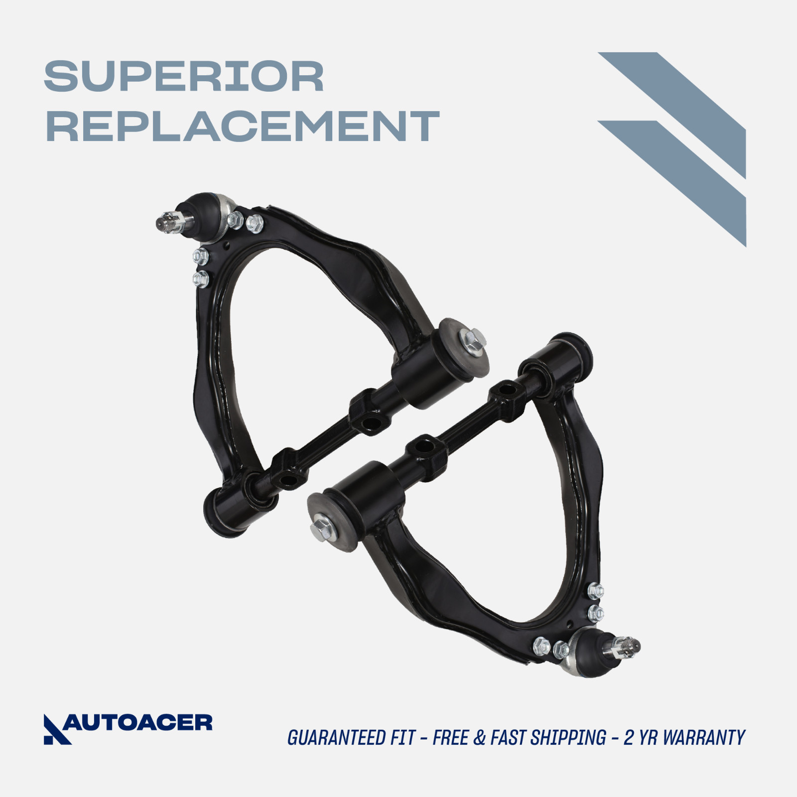AUTOACER - 2p Front Upper Control Arms W/Bushes Ball Joints for Tacoma 95-04 2WD