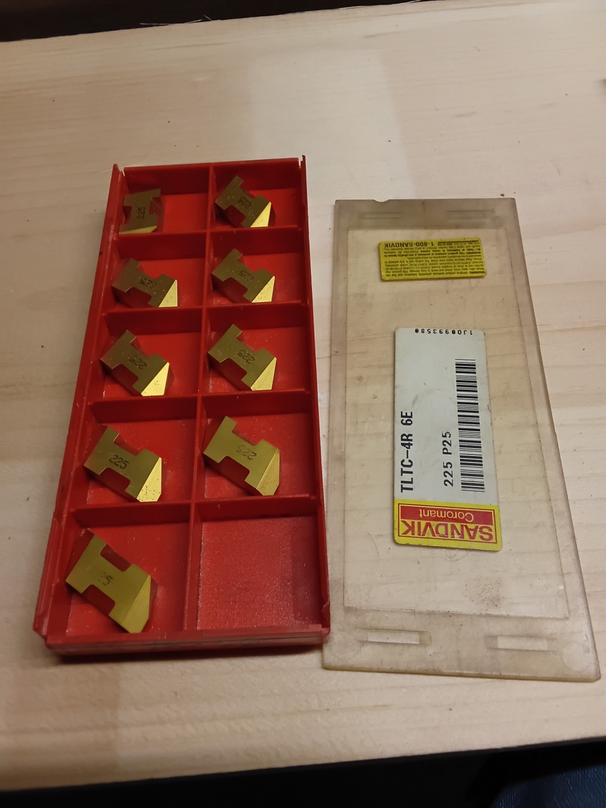 Sandvik Coromant INSERT TLTC 4R 6E PACK OF 9 LOT 171