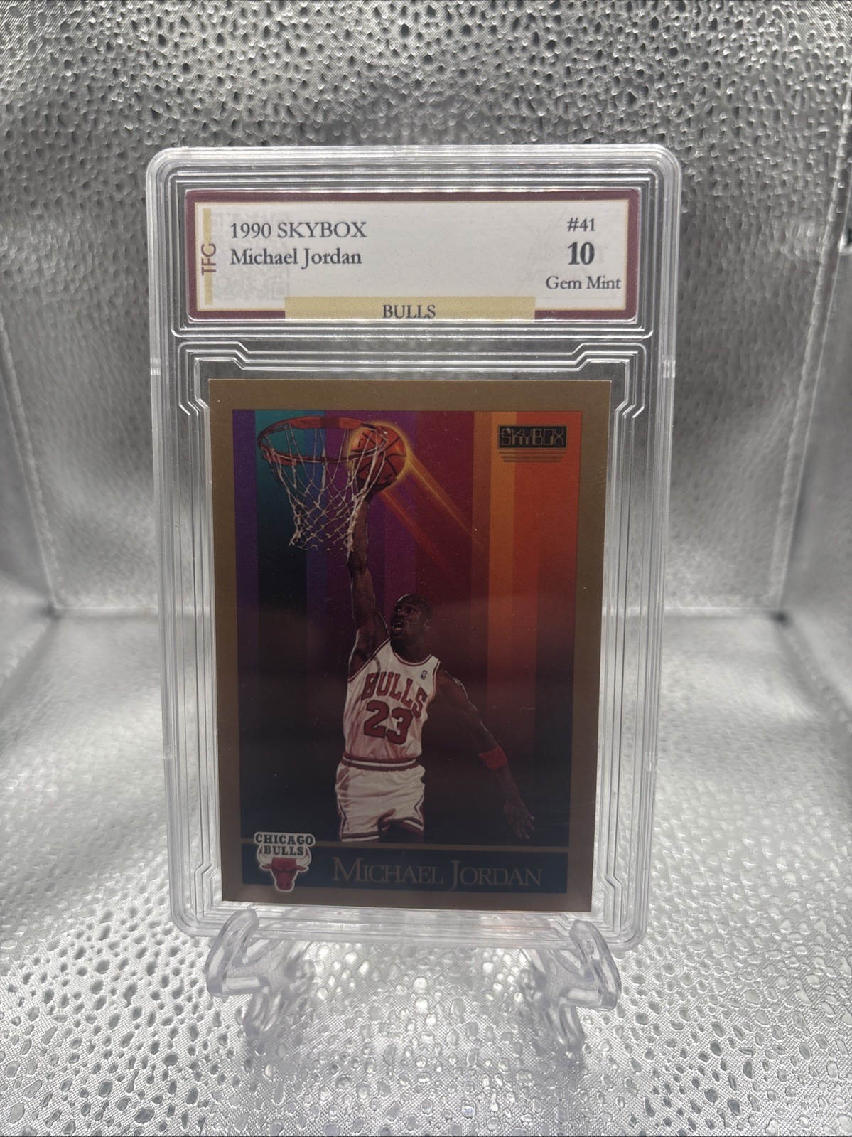 1990 Skybox Michael Jordan #41 TFG 10 1990 Skybox Michael Jordan #41 TFG 10