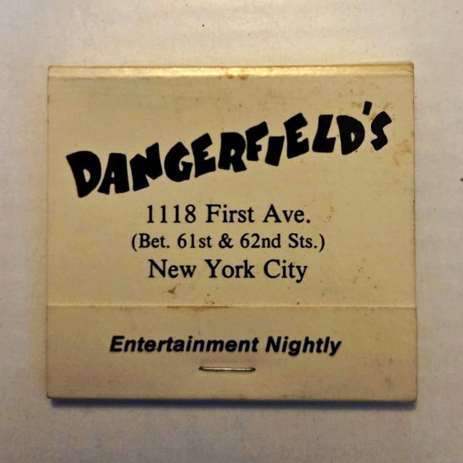 Dangerfield\'s Matchbook Rodney Dangerfield Comedy Club NYC Vintage Unused