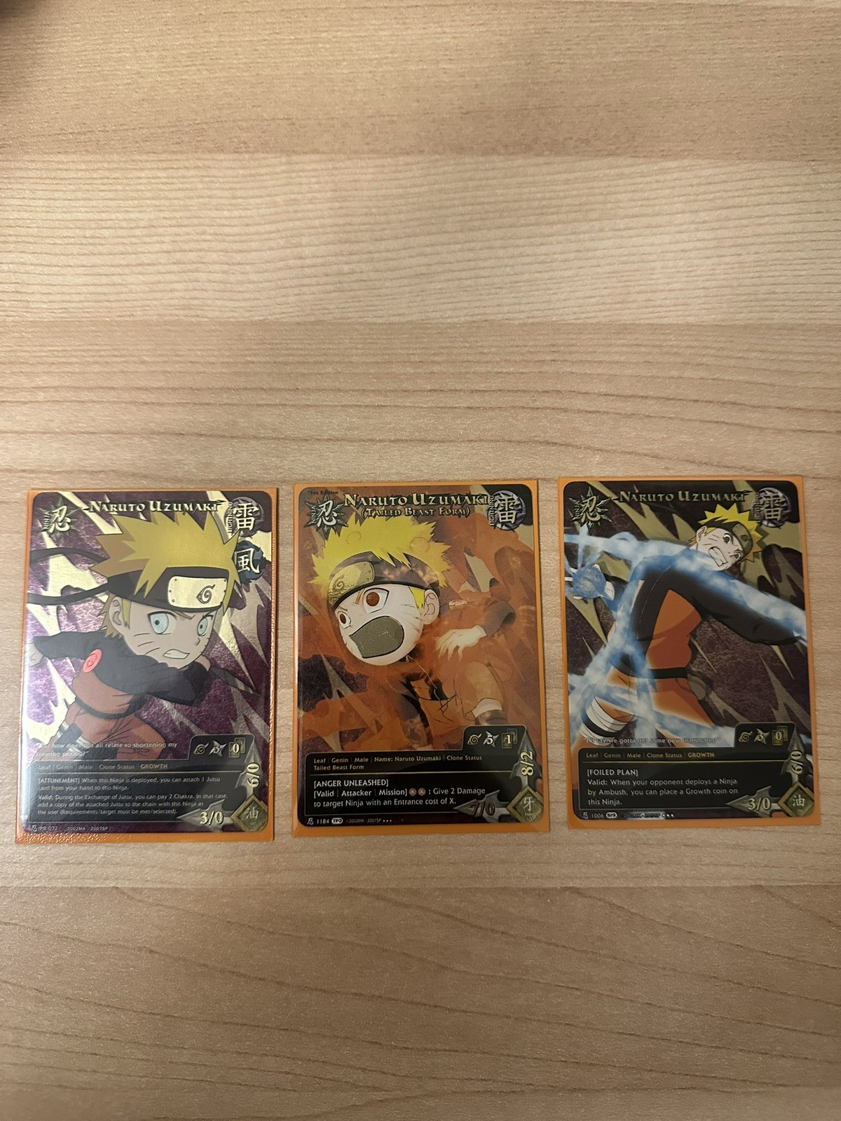 Naruto CCG Bandai - Naruto Uzumaki Full Art Promo/Super Rare Lot LP/NM Vintage