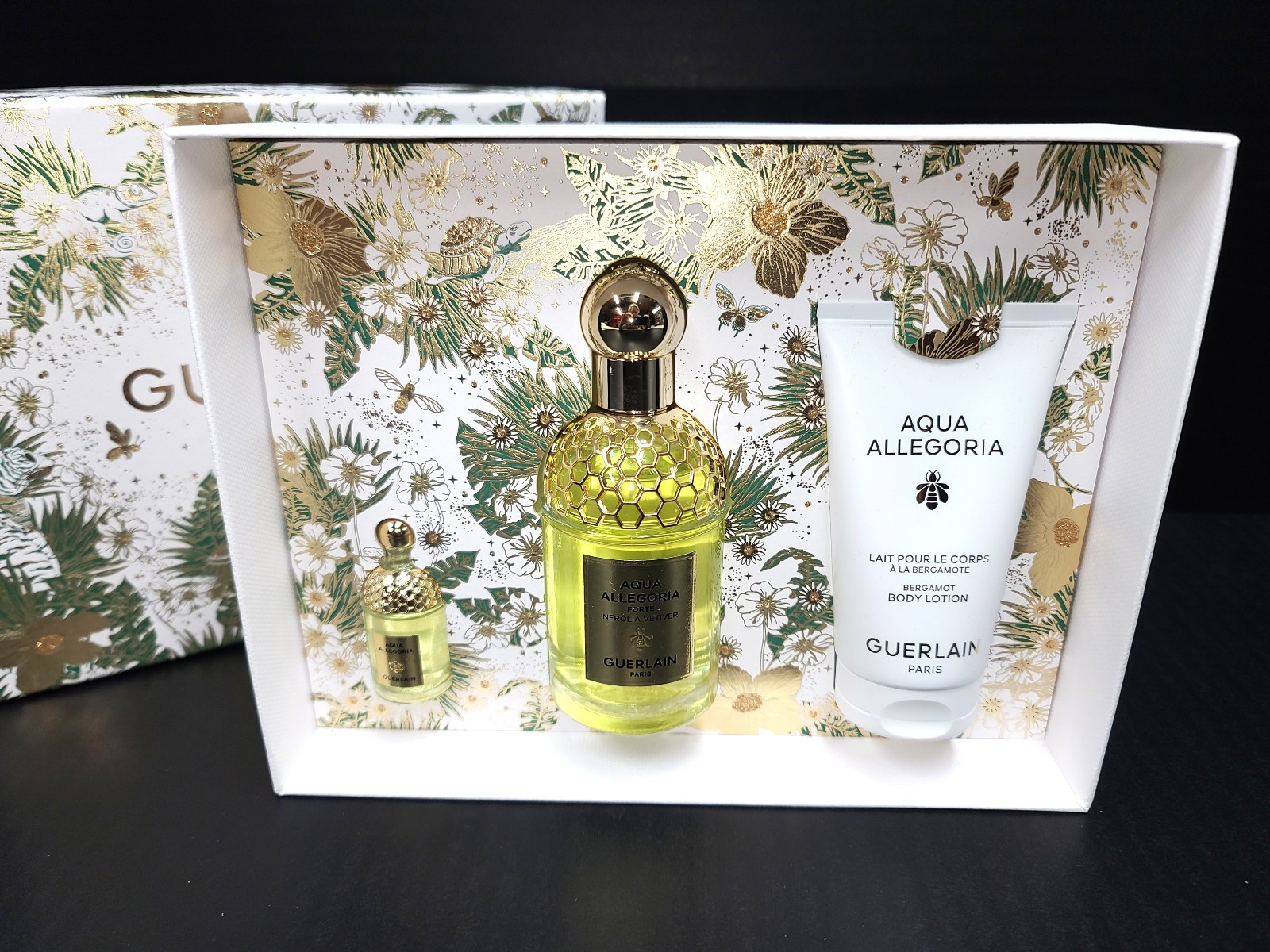 NEW Guerlain Aqua Allegoria Forte Nerolia Vetiver 3pc gift set NEW Guerlain Aqua Allegoria Forte Nerolia Vetiver 3pc gift set