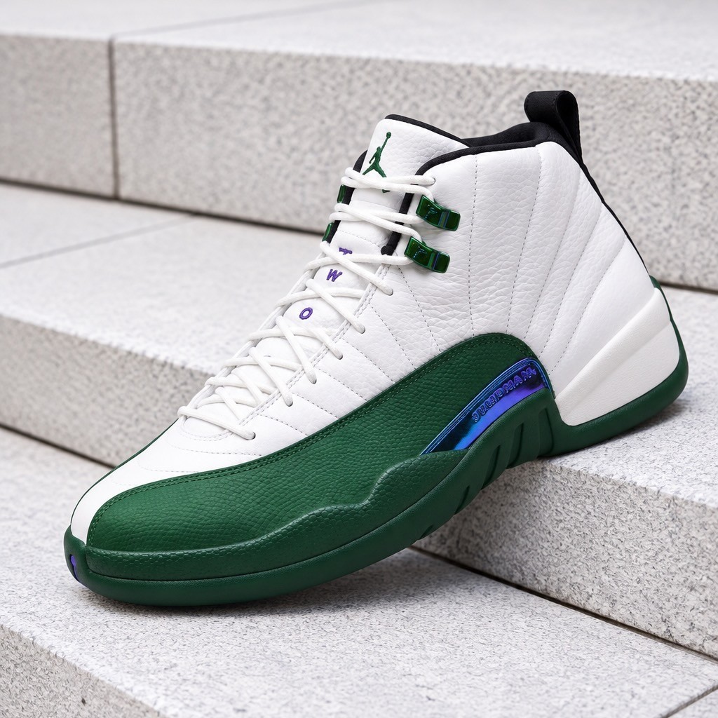 Nike Air Jordan 12 Retro Bucks CT8013-103 Men's Size New Nike Air Jordan 12 Retro Bucks CT8013-103 Men's Size New
