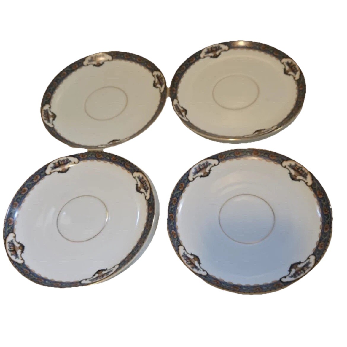 4 Replacement Rosenthal Bavaria Tea Plates Blue Floral & Fruit Basket 5 3/4 4 Replacement Rosenthal Bavaria Tea Plates Blue Floral & Fruit Basket 5 3/4