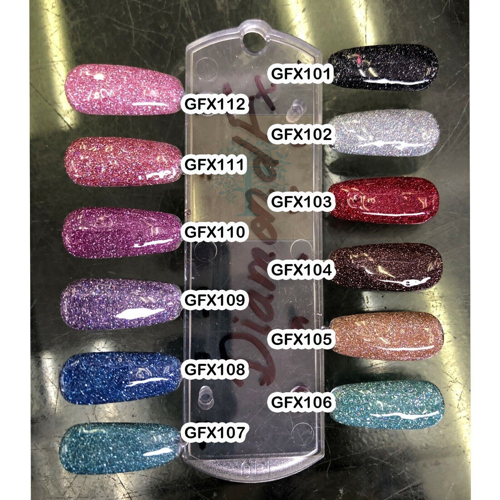 Kiara Sky Gel Polish Diamond Fx Collection Full Set 12 pcs - 0.5 oz/ 15 mL