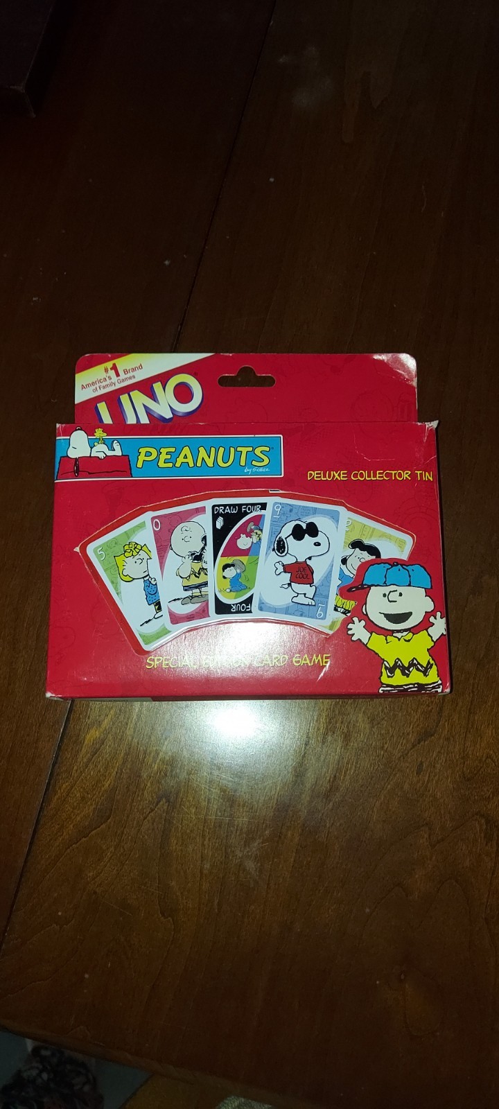 VTG 2002 Special Edition Uno Peanuts Card Game Metal Tin + Box With All 112 Card VTG 2002 Special Edition Uno Peanuts Card Game Metal Tin + Box With All 112 Card