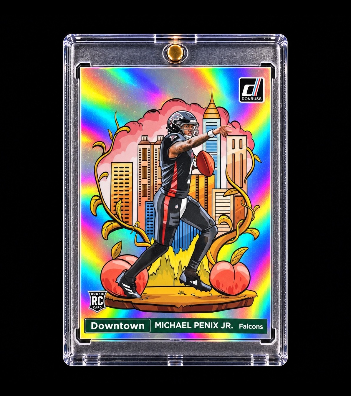 MICHAEL PENIX JR. ROOKIE DOWNTOWN 2024 DONRUSS TRUE DOWNTOWN RARE Jumbo FALCONS
