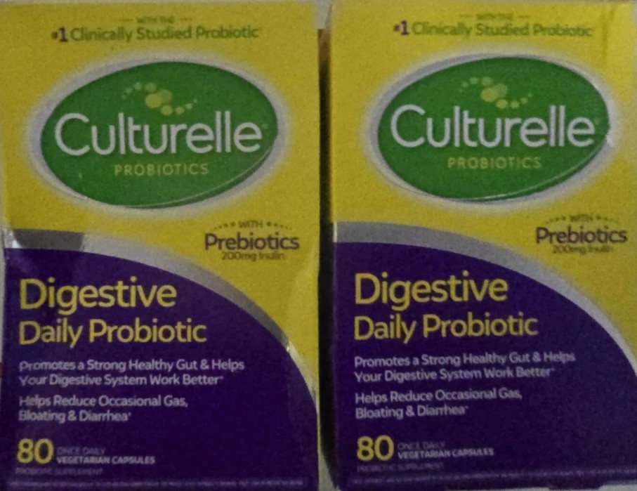 Culturelle Digestive Health Daily Probiotic 80 X 2 = 160 Capsules Exp 6/27 Culturelle Digestive Health Daily Probiotic 80 X 2 = 160 Capsules Exp 6/27