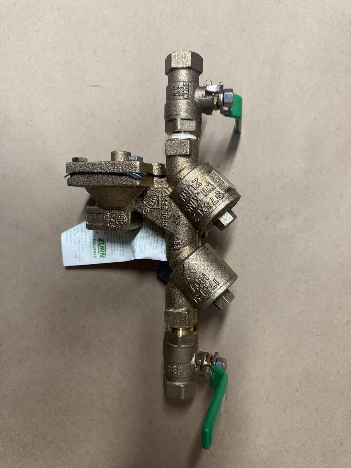 ZURN Wilkins 12-975XL2 1/2” Reduced Pressure Principle Backflow Preventer