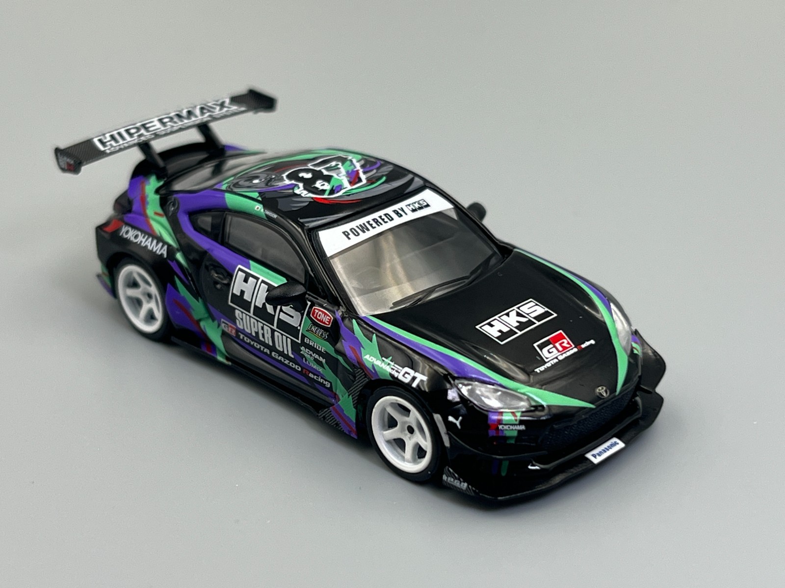 Toyota GR86 HKS Racing Livery 2022 Tokyo Auto Salon 1/64 scale MiniGT 1005