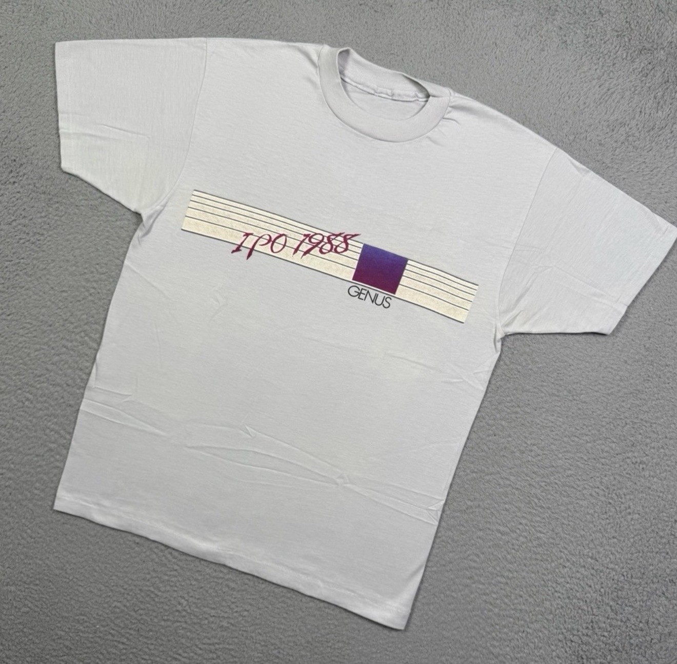RARE Vintage 1988 Single Stitch “Genus IPO” Tshirt RARE Vintage 1988 Single Stitch “Genus IPO” Tshirt