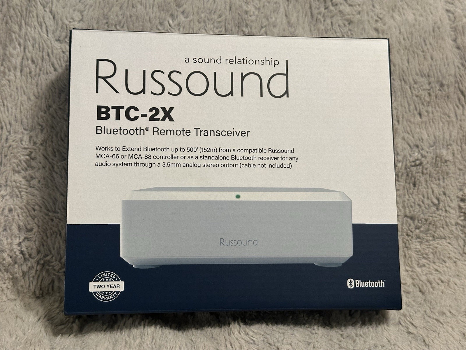 Russound BTC-2X Remote Bluetooth Transceiver - Open Box Russound BTC-2X Remote Bluetooth Transceiver - Open Box
