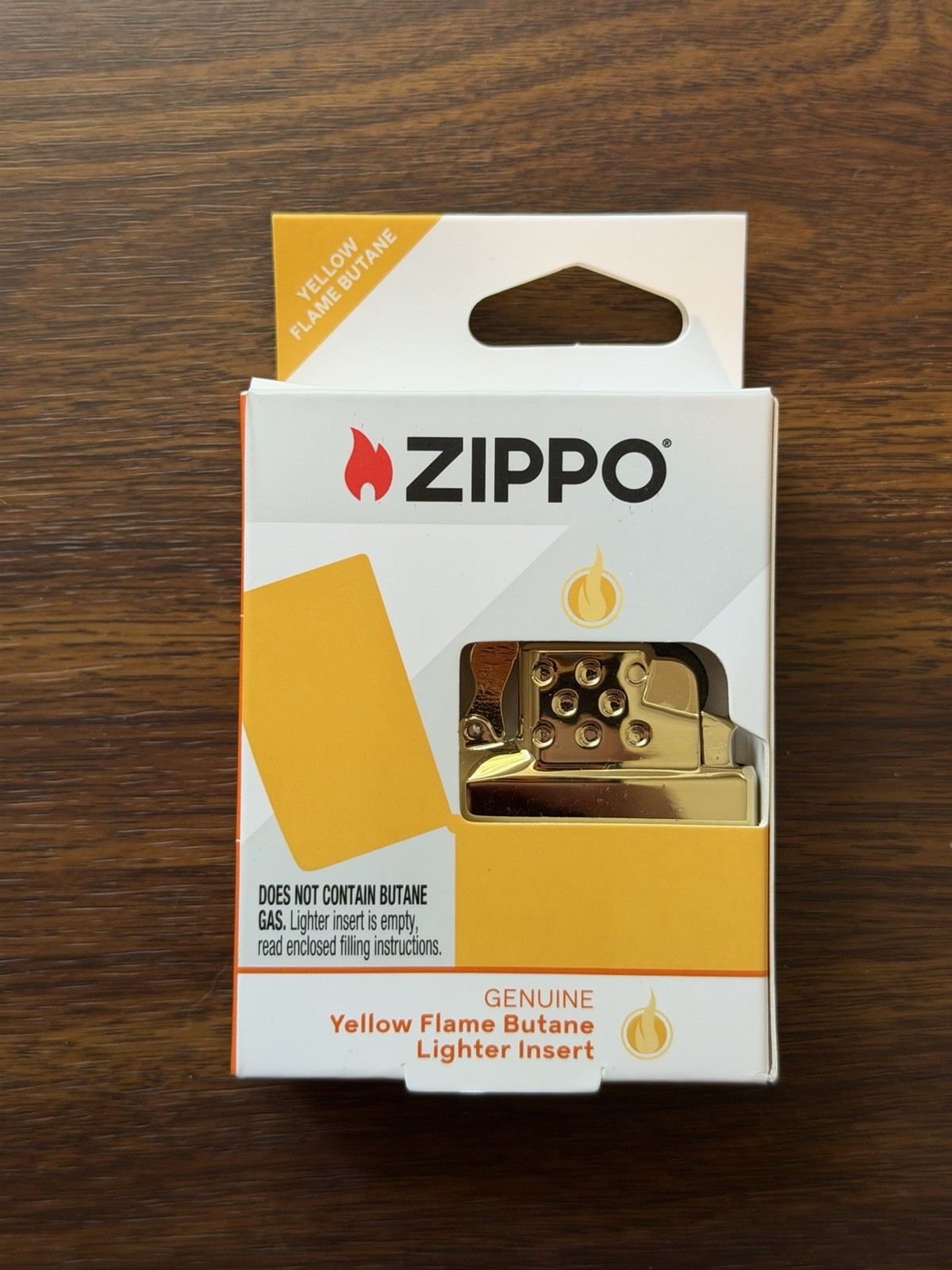 Zippo Yellow Flame Butane Lighter Insert - 65900 rA - New NOS Gold Color 2023 Zippo Yellow Flame Butane Lighter Insert - 65900 rA - New NOS Gold Color 2023