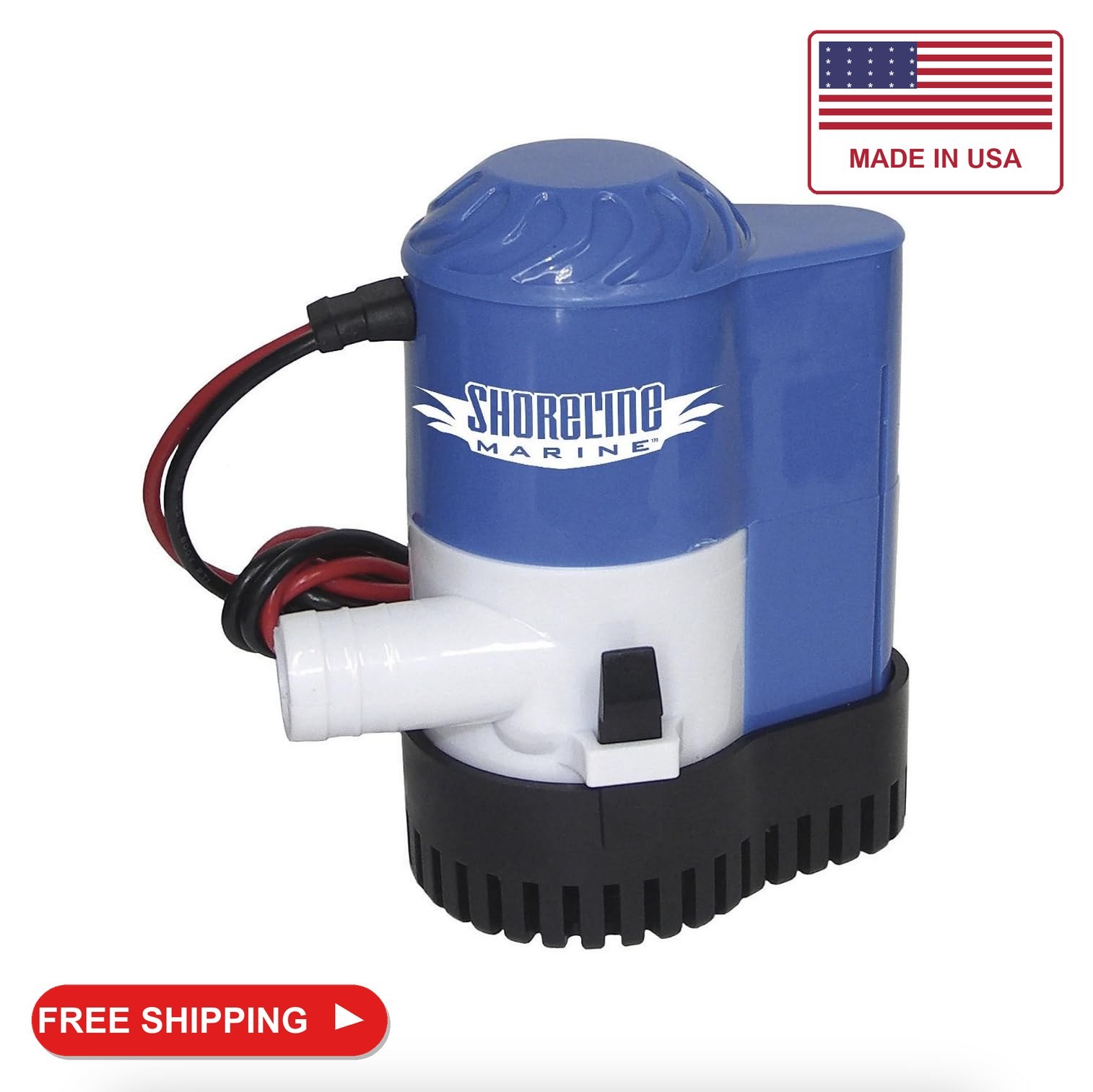 Shoreline Marine Bilge Pump with Float Switch, 800 GPH Shoreline Marine Bilge Pump with Float Switch, 800 GPH