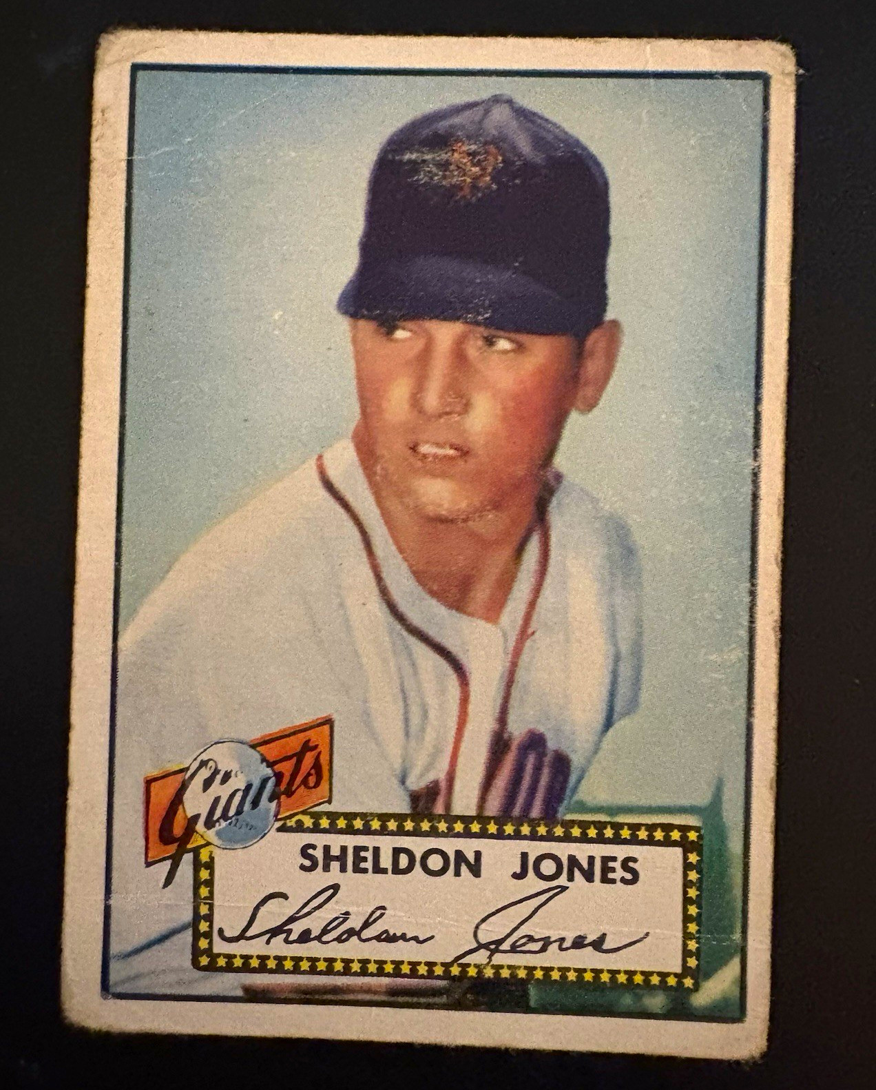 Topps 1952 - Sheldon Jones #130 New York Giants Base Set Topps 1952 - Sheldon Jones #130 New York Giants Base Set