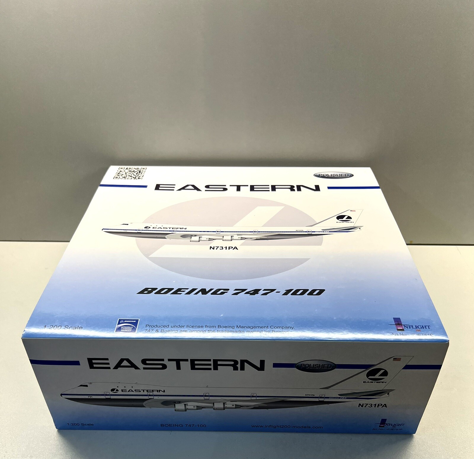 1/200 Inflight B747-100 Eastern Reg:N731PA No.IFJET51P Polished Diecast Models 1/200 Inflight B747-100 Eastern Reg:N731PA No.IFJET51P Polished Diecast Models