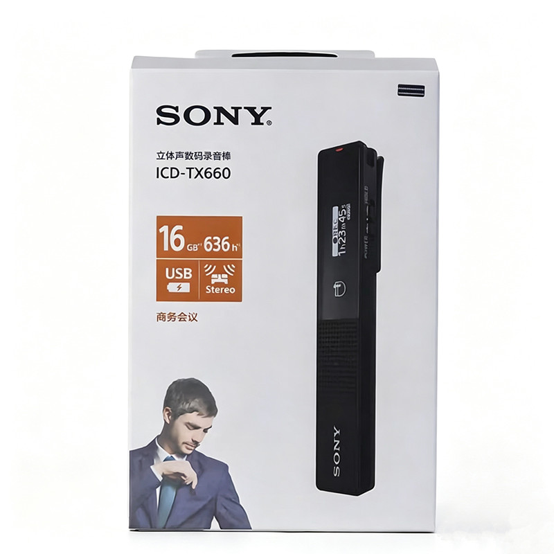 Sony ICD-TX660 16GB Stereo Voice Recorder Digital IC Recorder Sony ICD-TX660 16GB Stereo Voice Recorder Digital IC Recorder