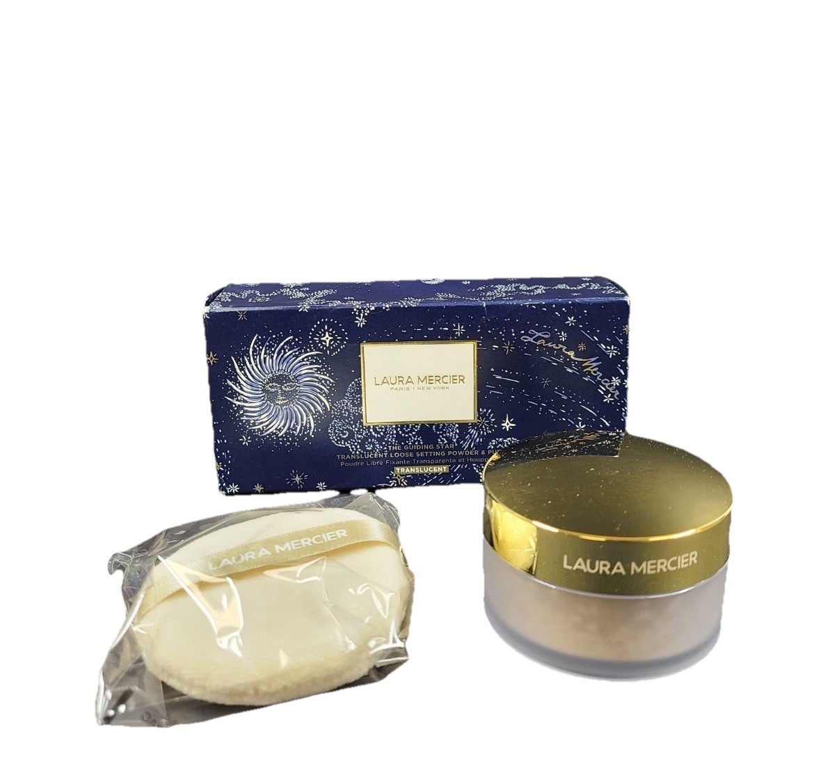 Laura Mercier Translucent Loose Setting Powder 1oz & Puff The Guiding Star