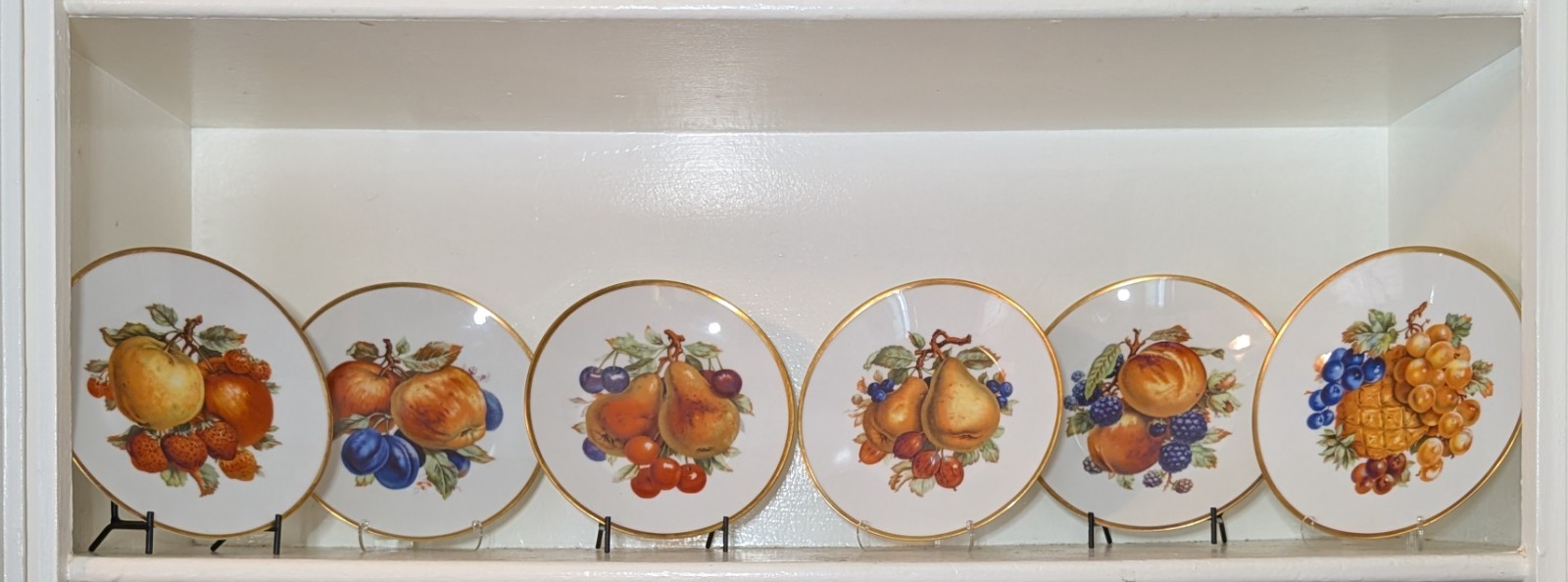 Set x6 1940s JWK Hand Painted 7 1/2\