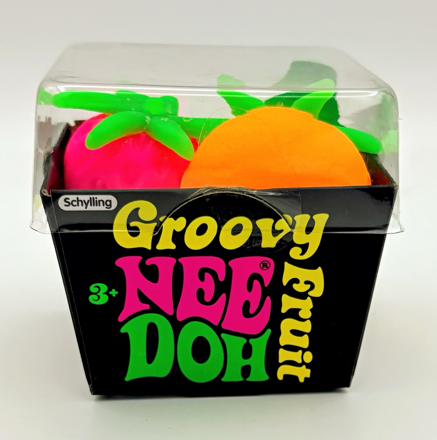 Schylling Groovy Nee Doh Fruit Multicolor Squeeze Squishy Sensory Toy Schylling Groovy Nee Doh Fruit Multicolor Squeeze Squishy Sensory Toy
