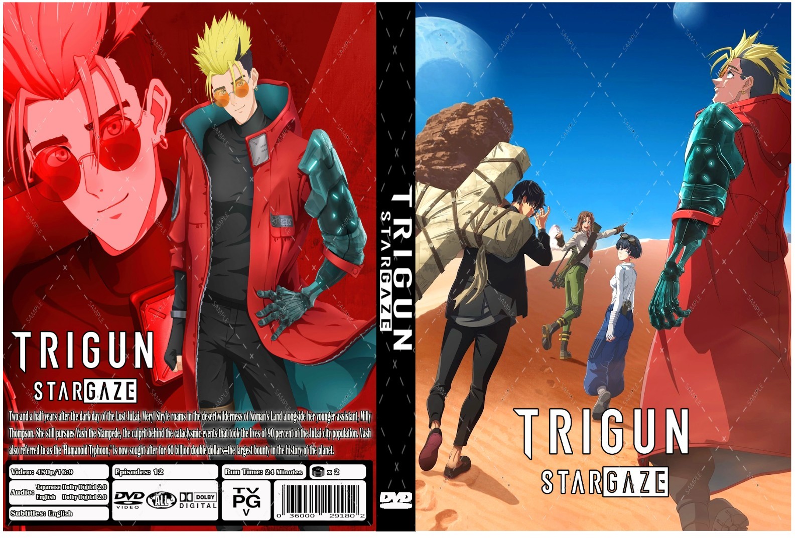 Trigun Stargaze Anime Series Episodes 1-12 Dual Audio English/Japanese Trigun Stargaze Anime Series Episodes 1-12 Dual Audio English/Japanese