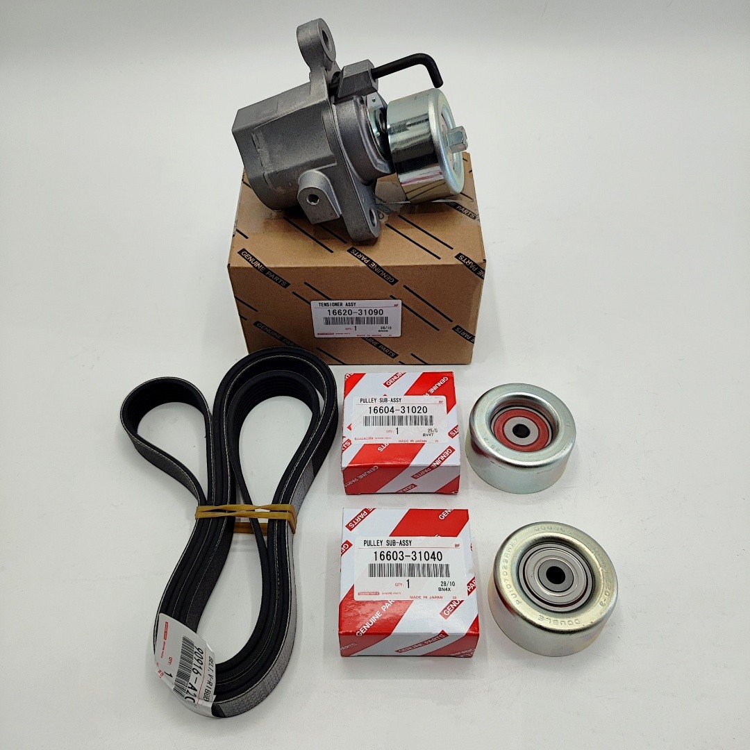 OEM Drive Belt Tensioner and Pulley Kit For 16-23 Toyota Tacoma 3.5L