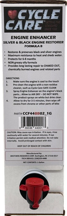 Cycle Care Formulas Formula B Black/Silver Engine Enhancer Bag-N-Box 1 Gallon