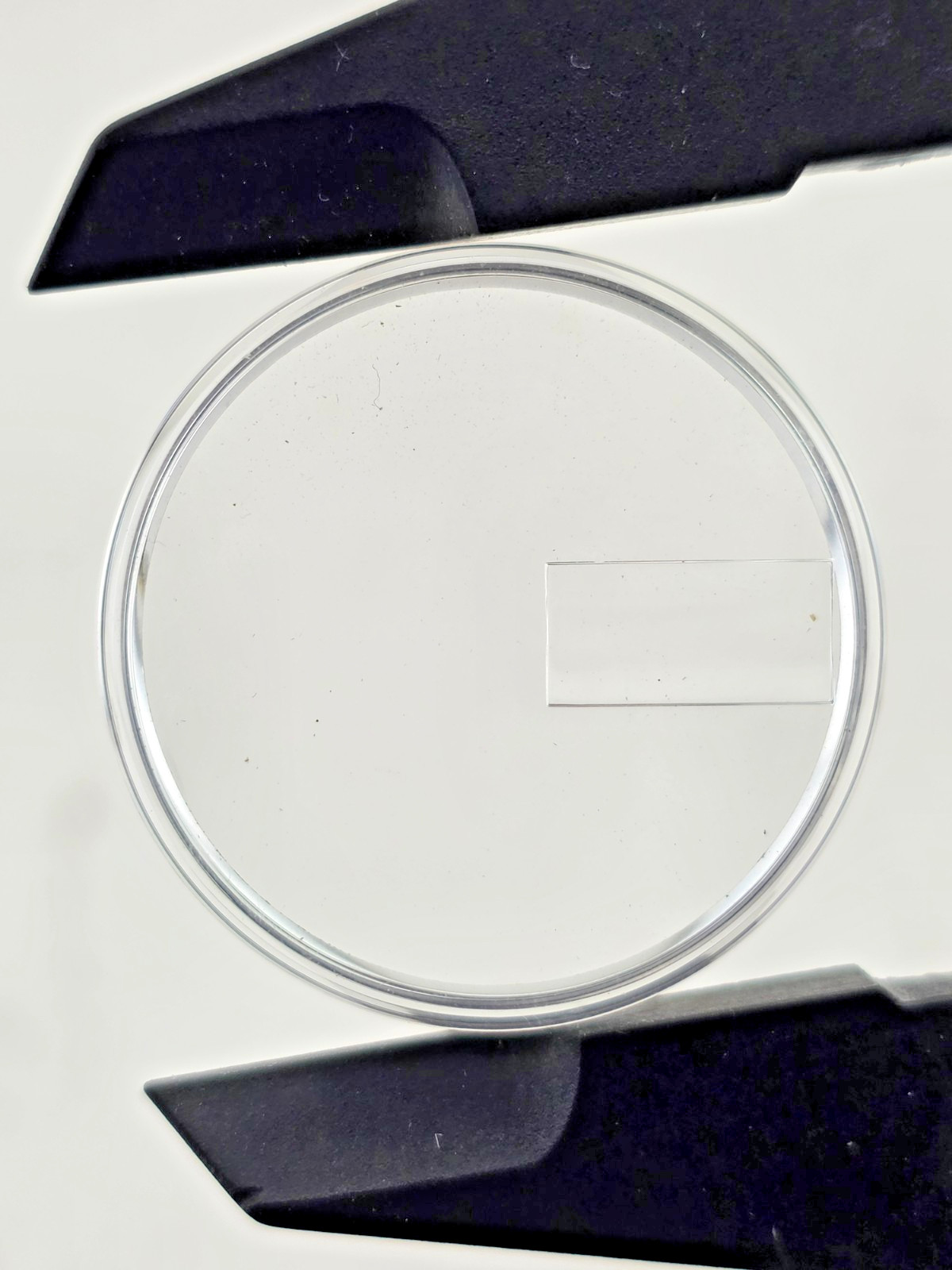2 x NOS Swiss Acrylic Crystal 30.6mm Day-Date Magnifier Tension Ring 2 x NOS Swiss Acrylic Crystal 30.6mm Day-Date Magnifier Tension Ring