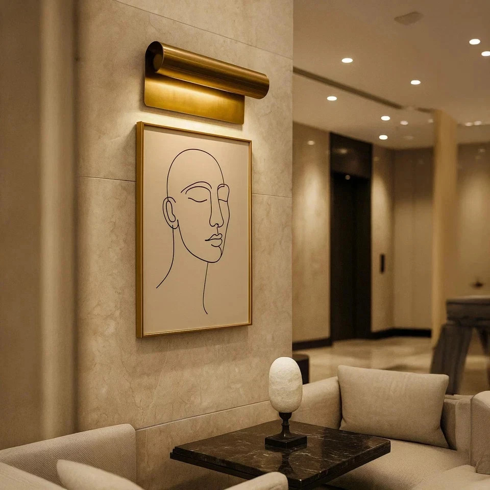 Handmade Brass Wall Sconce | Modern Art Picture Light Handmade Brass Wall Sconce | Modern Art Picture Light