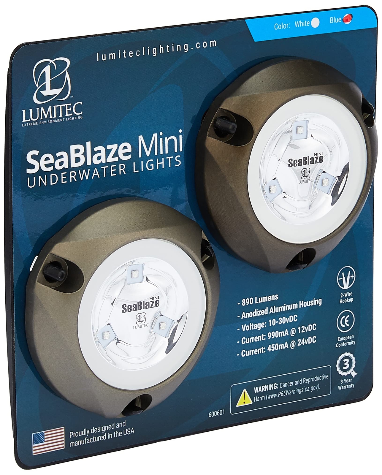 LUMITEC 101246 UNDERWATER LIGHT SEABLAZE MINI BLUE
