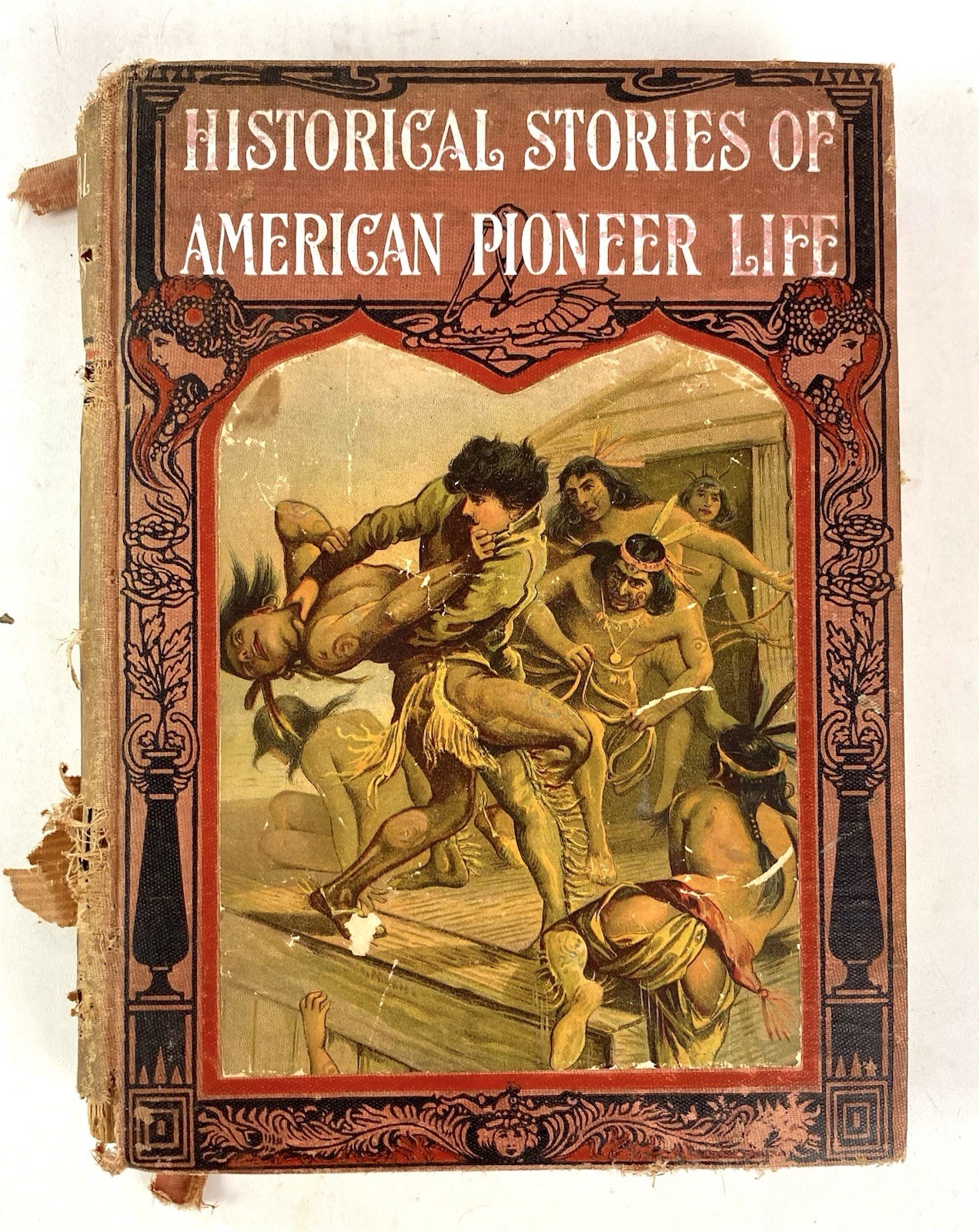 Historical Stories of American Pioneer Life J Fenimore Cooper 1897 Lithographs