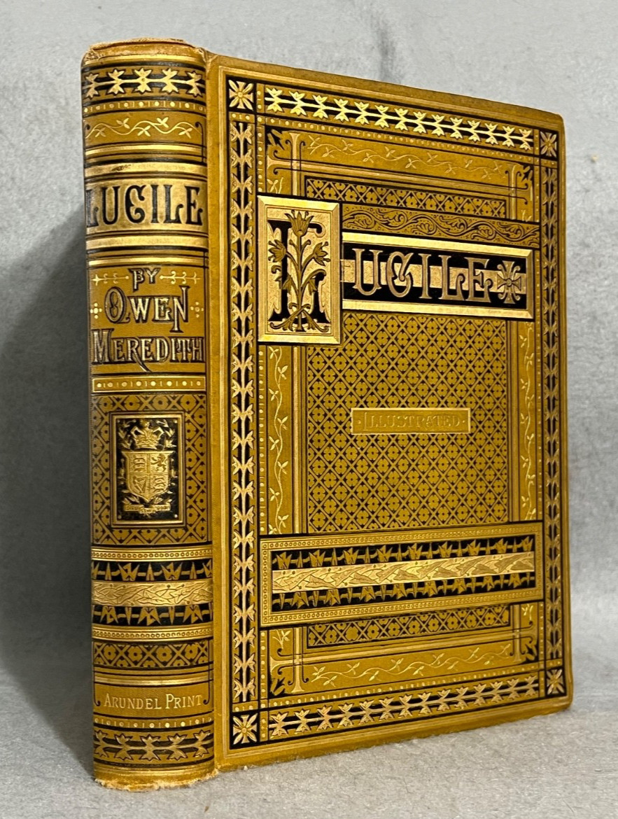 Antique Decorative Victorian Book Lucile by Owen Meredith Illustrated c. 1880s