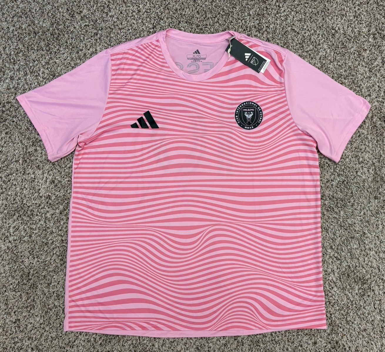 New Adidas Lionel Messi Inter Miami CF #10 Men\'s Jersey Pink Size XL  MSRP $60