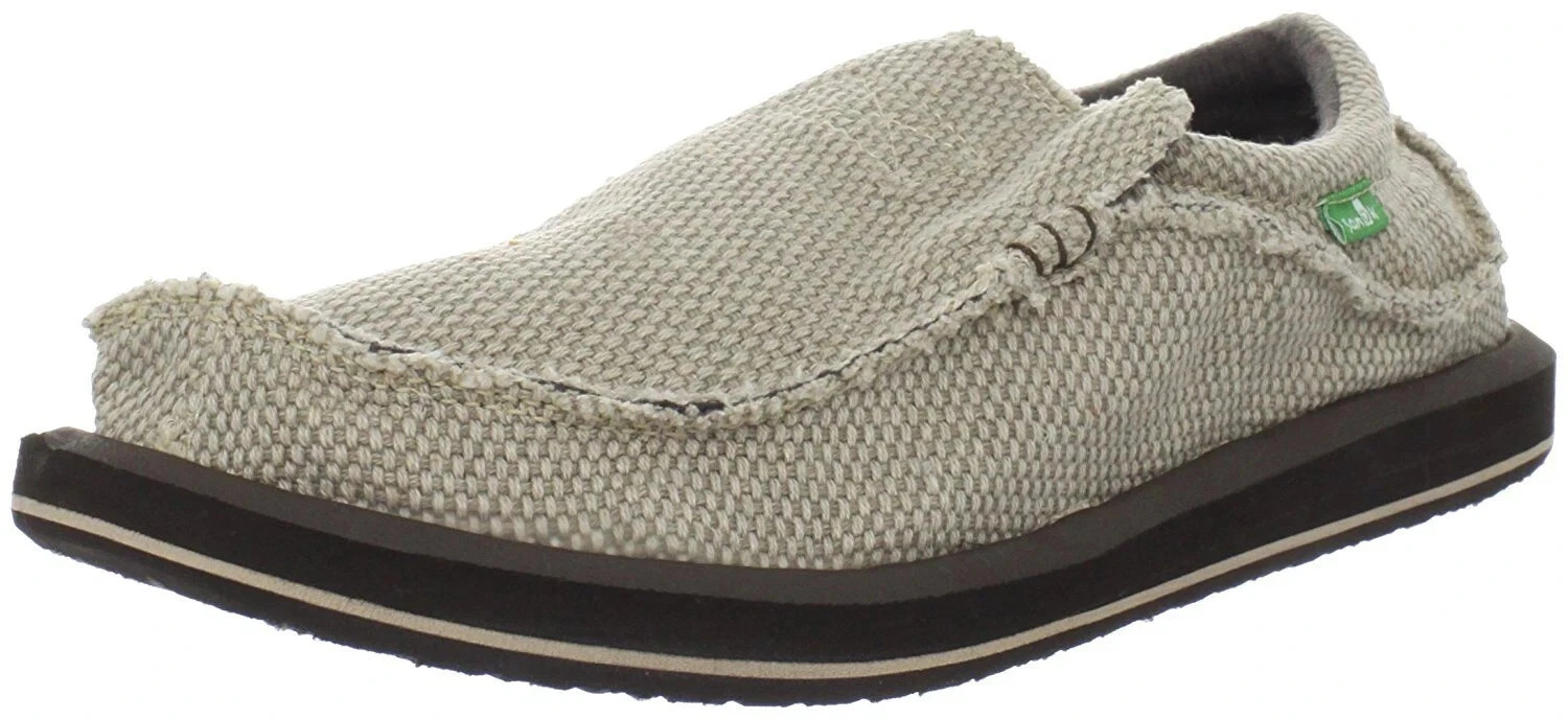 Sanuk Chiba SMF1047 Men\'s SZ 8 Sidewalk surfer Shoes Beige Tan