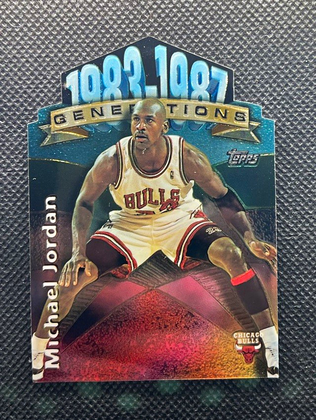 Topps 1997-98 Generations Michael Jordan #G2 Insert Chicago Bulls 🐐 Topps 1997-98 Generations Michael Jordan #G2 Insert Chicago Bulls 🐐