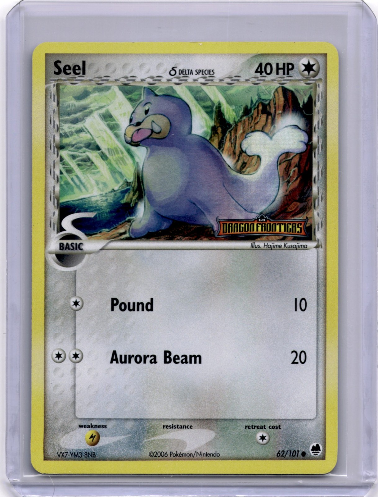 Seel (Delta Species) 62/101 Reverse Holofoil - Pokemon EX Dragon Frontiers - LP