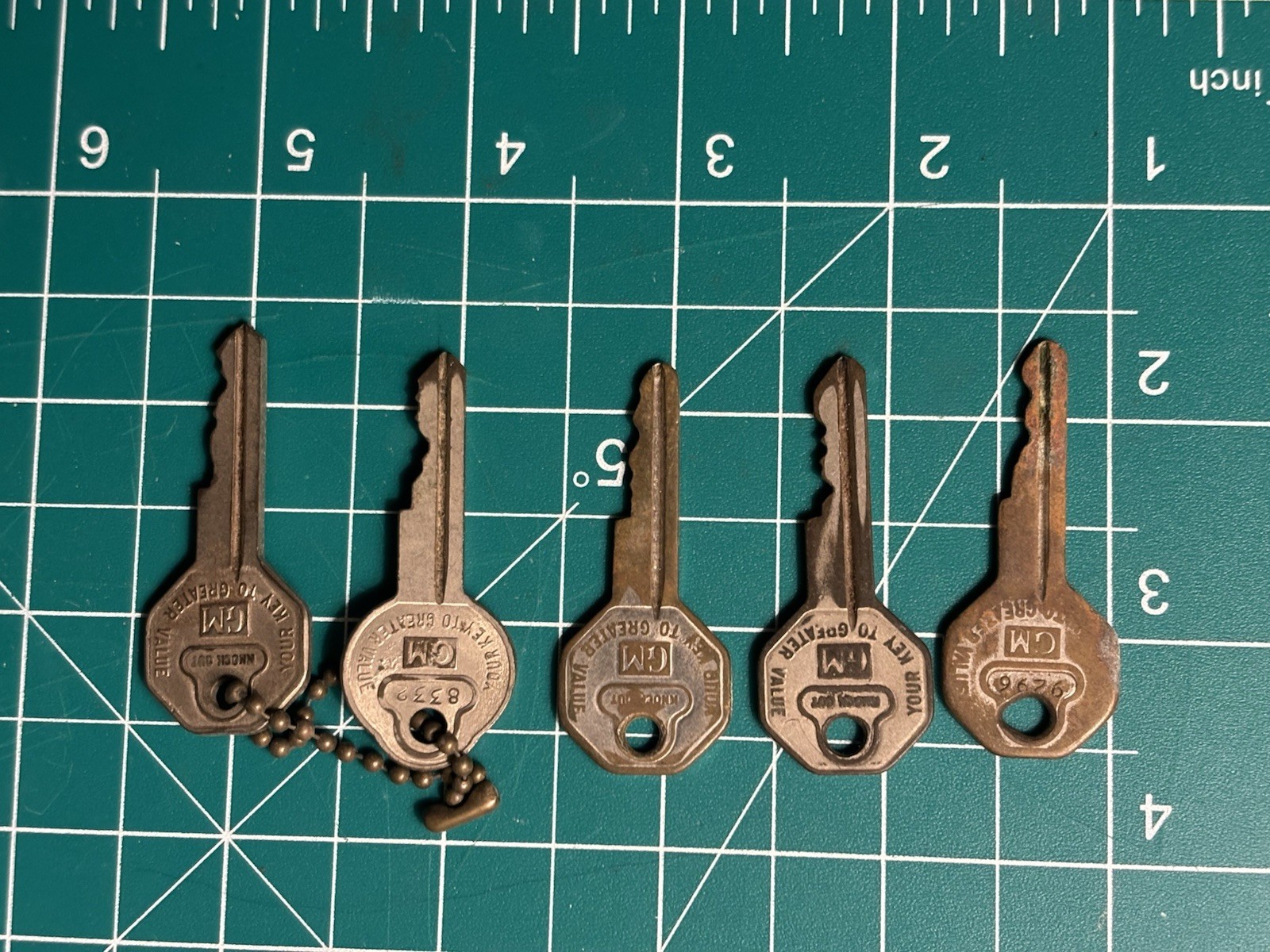 1930s 1940s GM Keys & Locks Briggs Door Trunk  Tire Ignition Key Lot