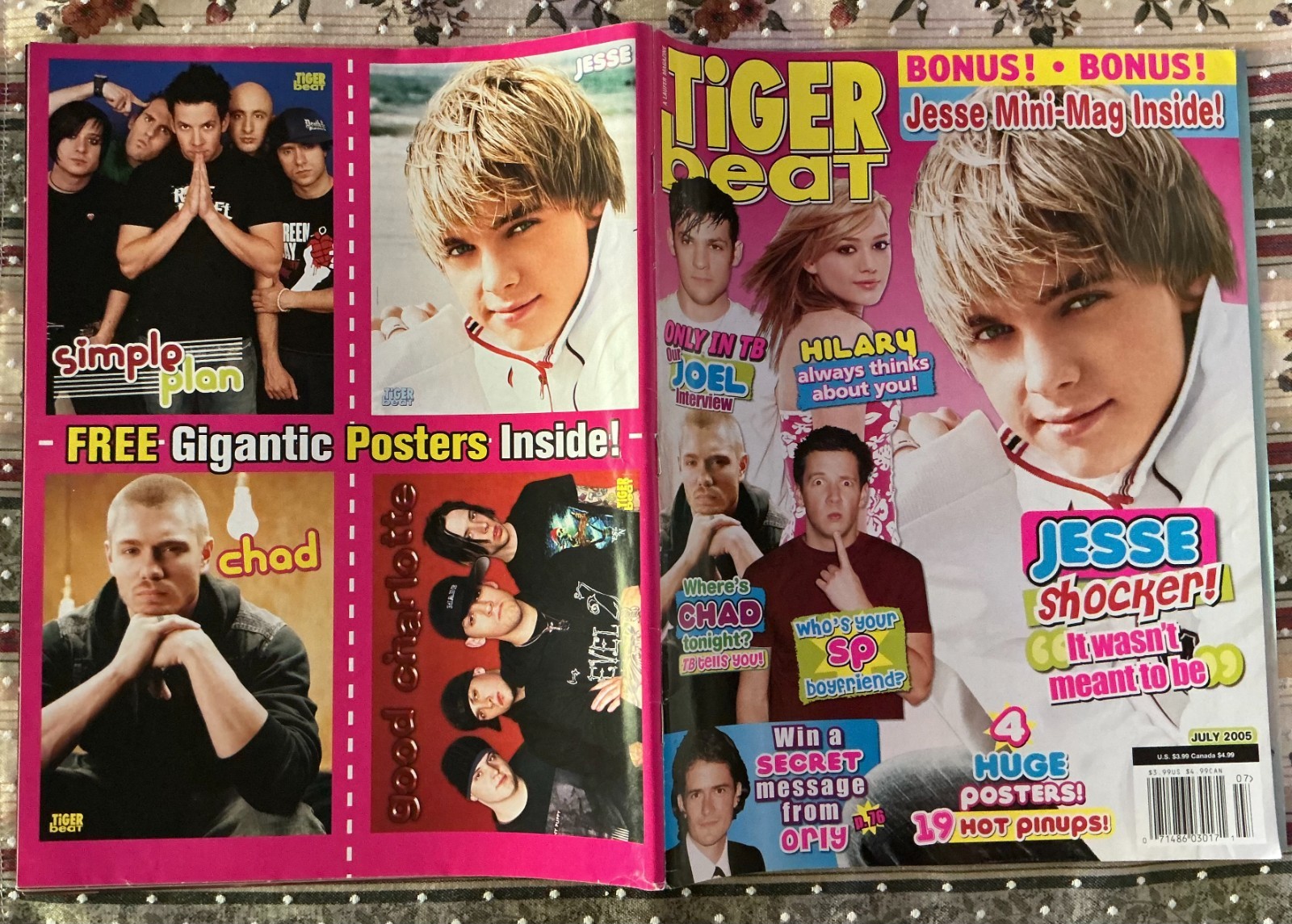 July 2005 Tiger Beat Magazine Ships Free *Read Details
