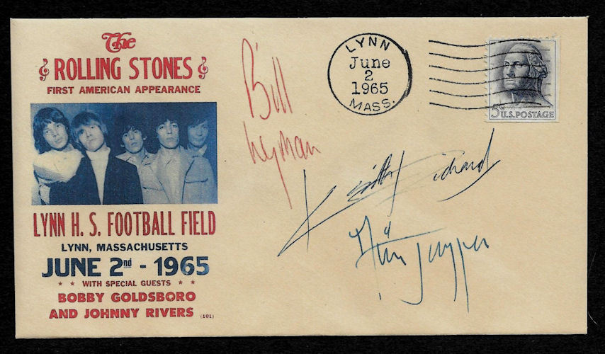 The Rolling Stones First American Concert Featured on Collector Envelope *OP1303