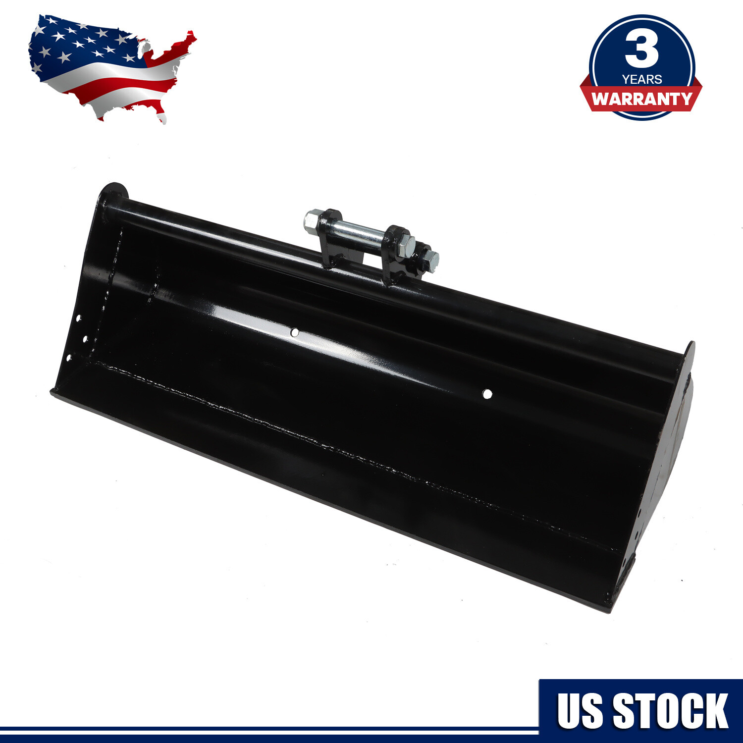 1000mm Plain Bucket Attachment New For Mini Excavator 1ton-1.5ton With Pins