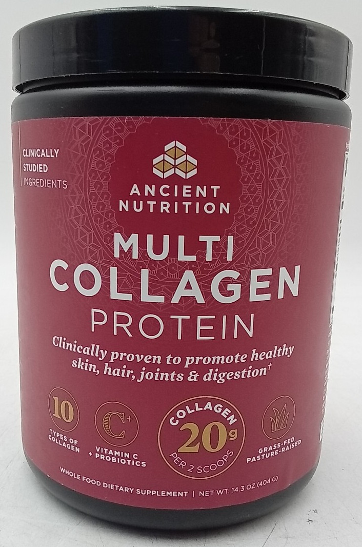 Ancient Nutrition Multi Collagen Peptides Powder Vitamin C  14.3oz BB 12/28
