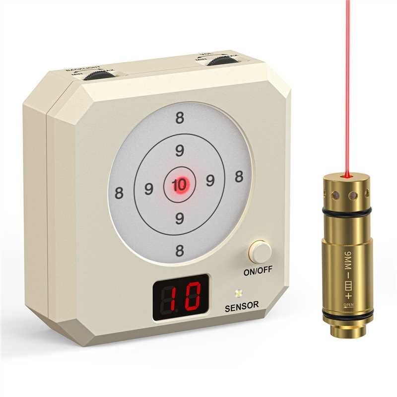 Dry-Fire Laser Trainer + 3-Ring Target for Indoor Practice – Value Combo