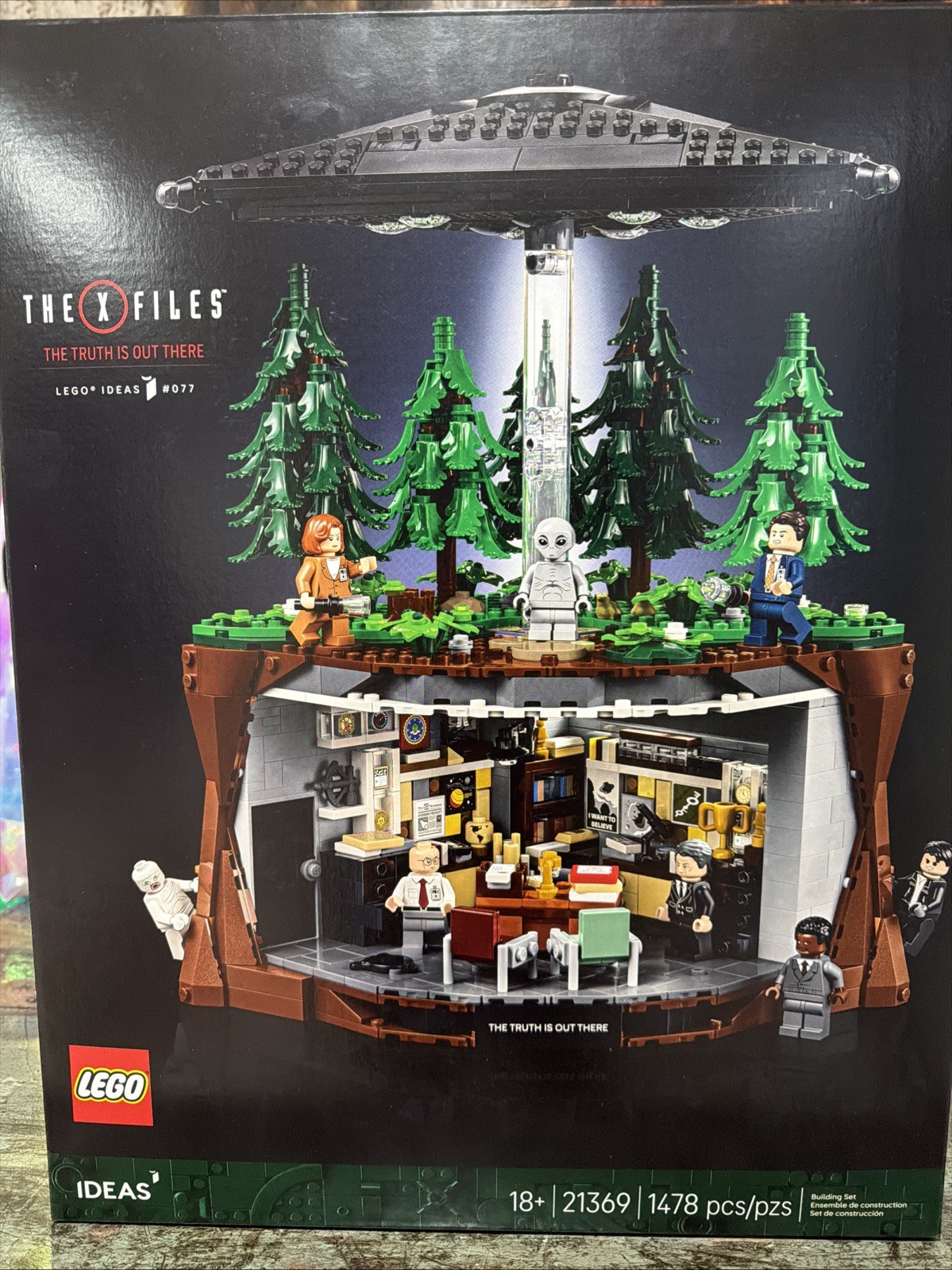 LEGO Ideas The X-Files 21369 Complete Set 1478 pcs 18+ New Sealed Box LEGO Ideas The X-Files 21369 Complete Set 1478 pcs 18+ New Sealed Box