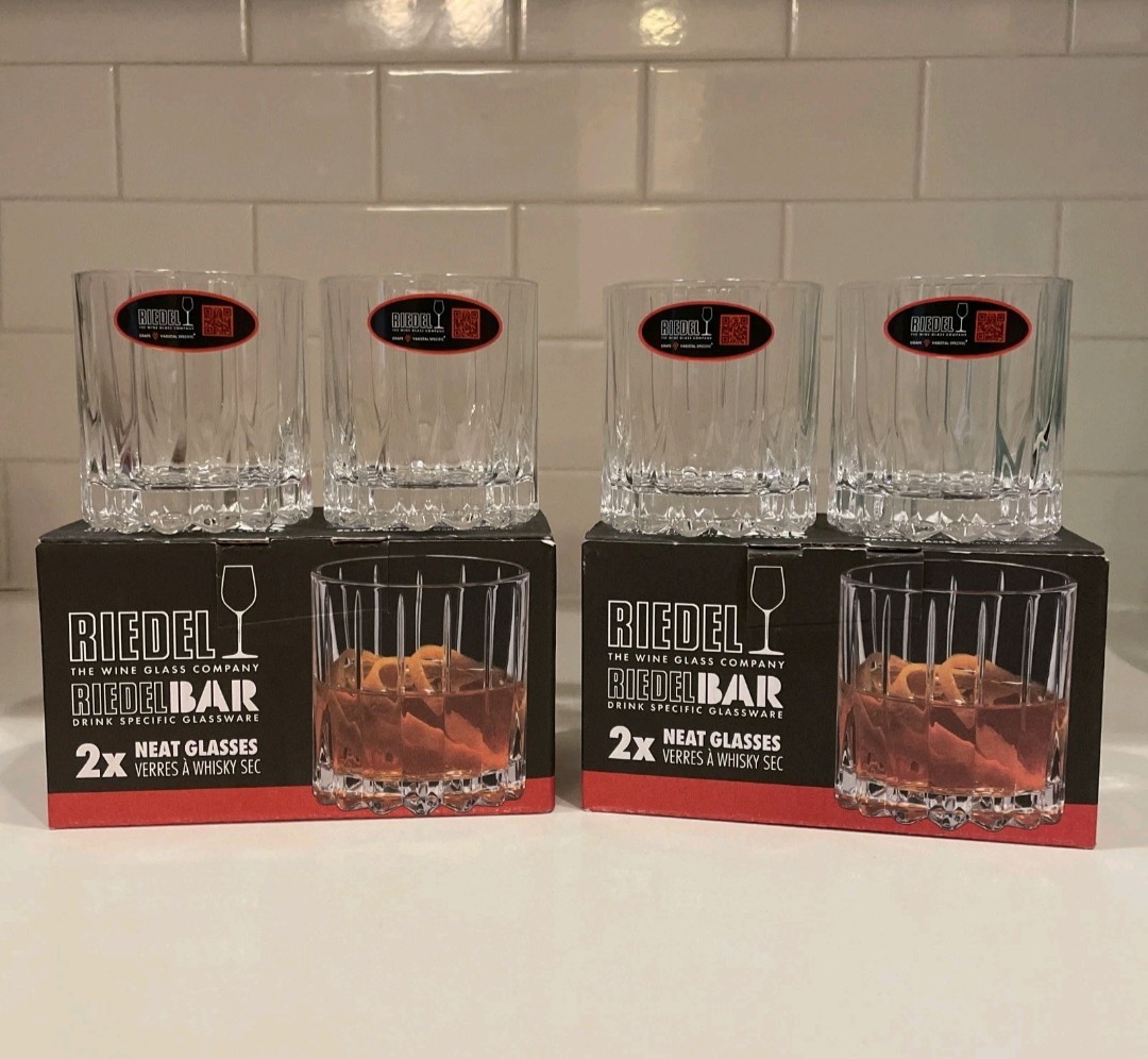 Riedel Drink Specific Glassware Neat Glass Germany - Lot Of 2 (4 Glasses)