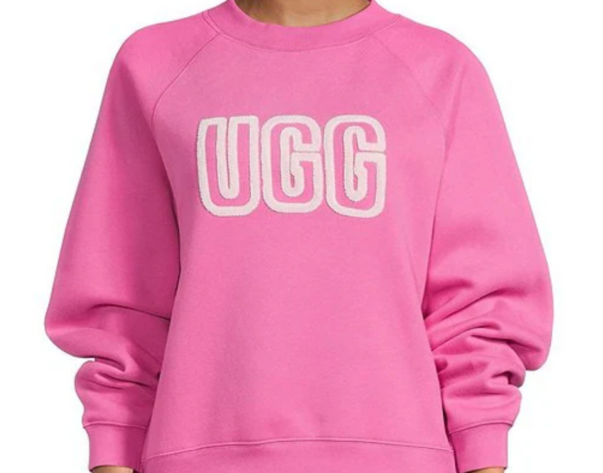 UGG-Logo Crew Neck Sweatshirt-Wood Violet-NWT