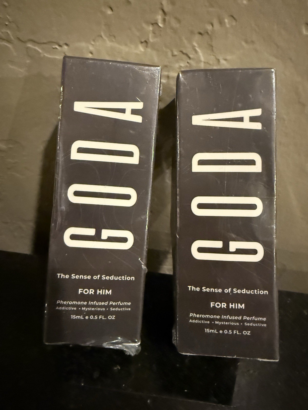 Set Of 2 Goda Sense Of Seduction Pheromone Infused Perfume For Him  .5 Fl Oz