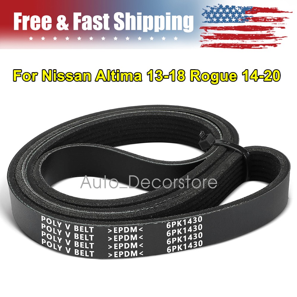 56.26 inch Serpentine Belt for Nissan Altima 2013-2018 Rogue 2014-2020 L4 2.5L